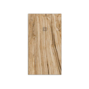 Plato de ducha resina textura pizarra acabado efecto Madera Olivo - antideslizante STONE 3D moderno