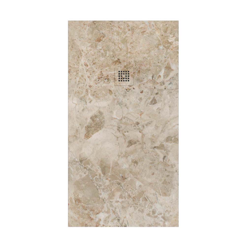 Plato de ducha resina textura pizarra. Efecto en mármol Tempora - antideslizante STONE 3D moderno