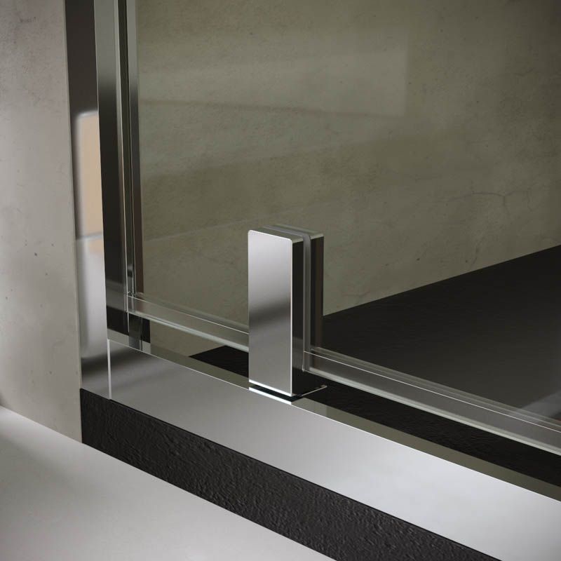 Mampara de ducha frontal 1 fijo- 1 puerta abatible con tratamiento anti-cal. VISION AVANT - Imagen 3