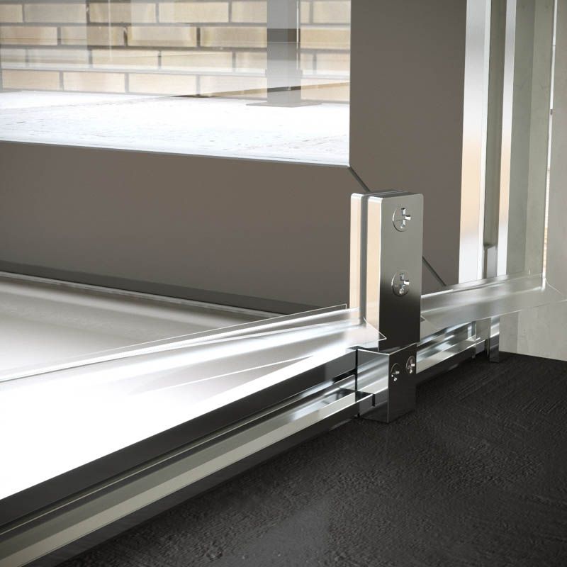 Mampara de ducha frontal 1 puerta abatible con tratamiento anti-cal. VISION AVANT - Imagen 5