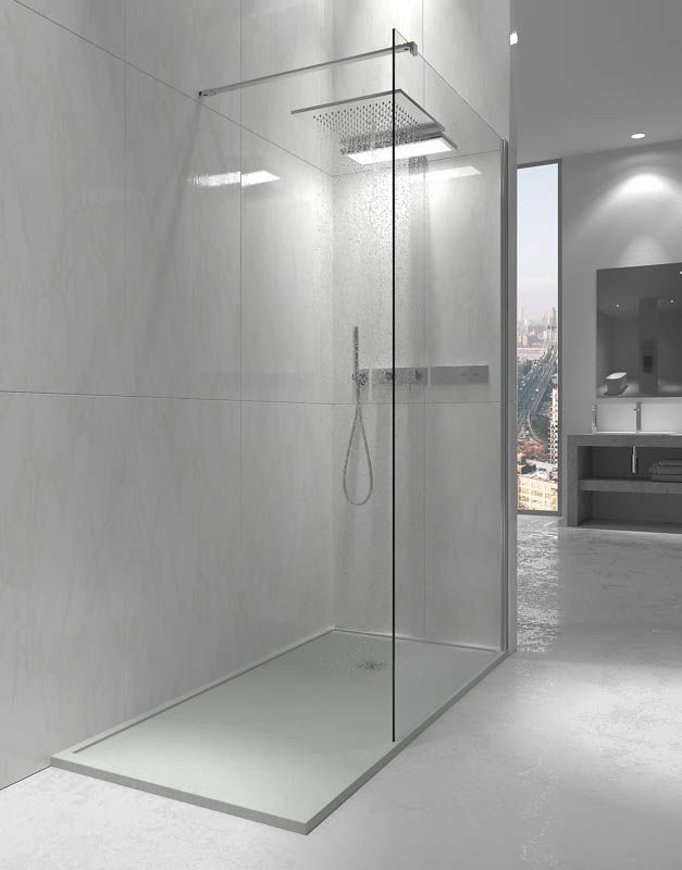 Plato ducha resina enmarcado ABSOLUTE Arena - textura pizarra - antibacteriano y antideslizante. Colores a elegir. - Imagen 3