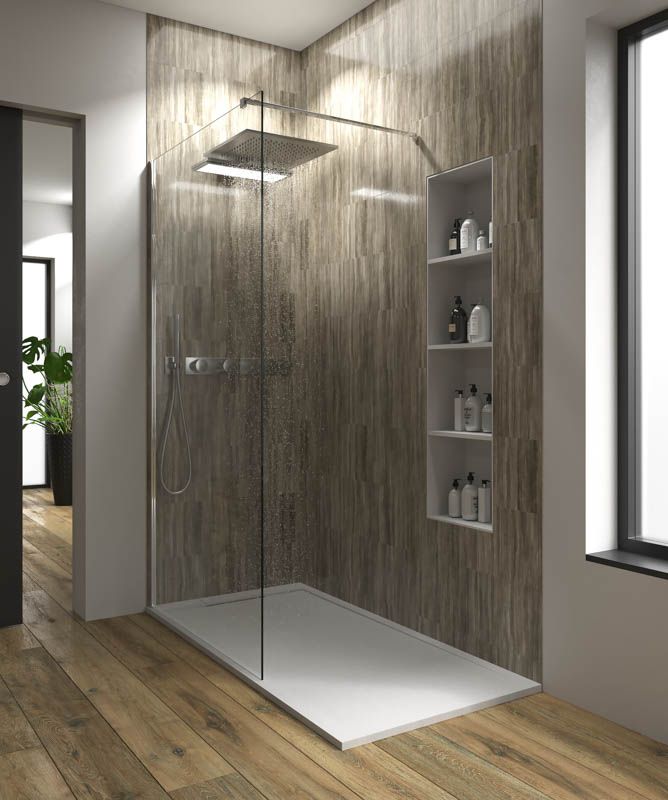 Plato ducha resina enmarcado SYSTEM Arena - colores a elegir - textura pizarra - antibacteriano y antideslizante - Imagen 4