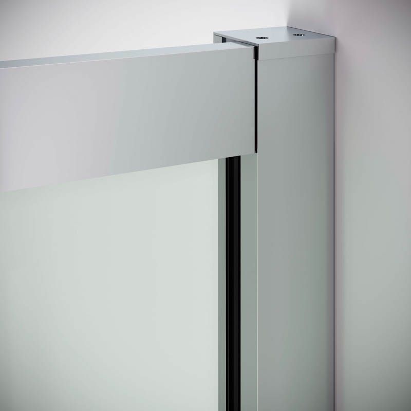 Mampara de ducha frontal 1 fijo- 1 puerta abatible con tratamiento anti-cal. VISION AVANT - Imagen 6