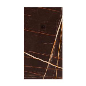 Plato de ducha resina textura pizarra. Efecto en mármol Sahara cobre - antideslizante STONE 3D moderno