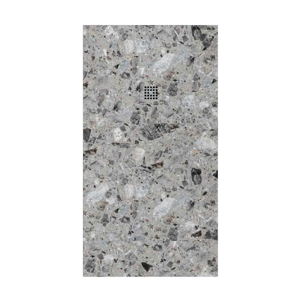 Plato de ducha resina textura pizarra. Efecto en mármol Ferox - antideslizante STONE 3D moderno