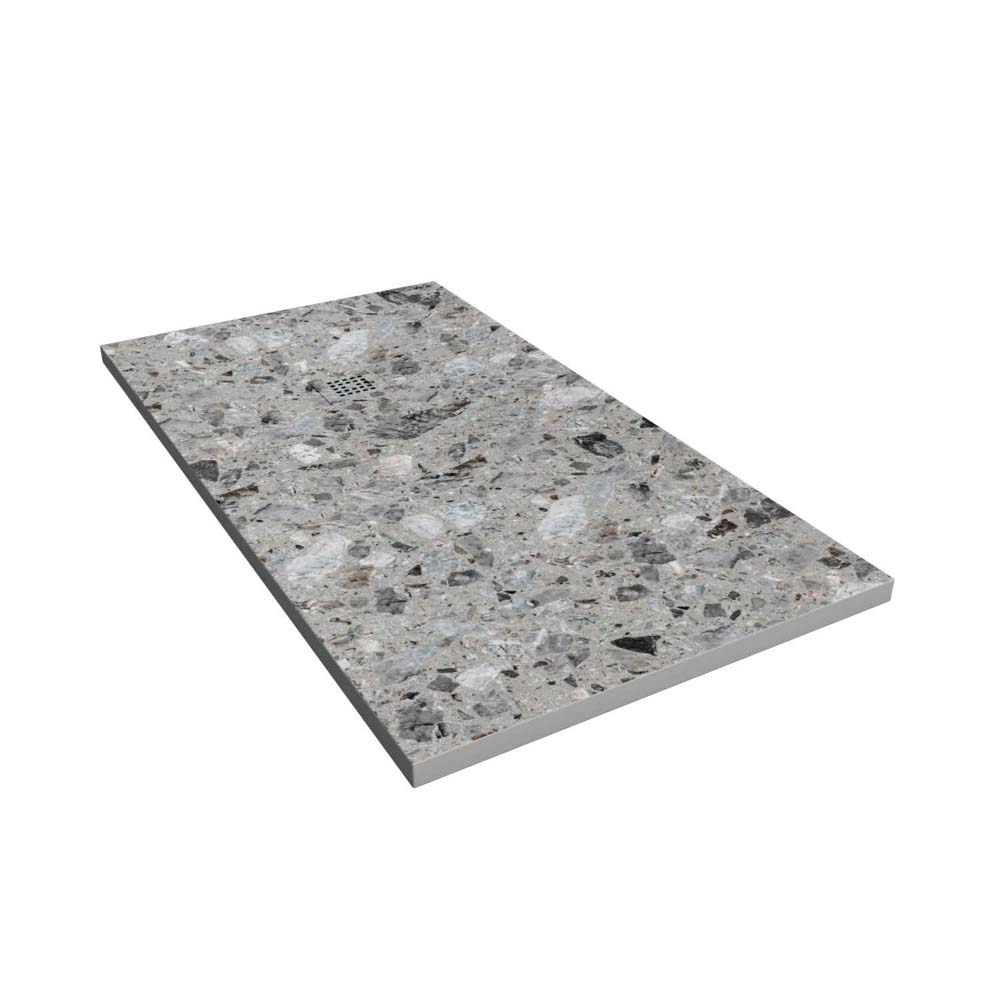 Plato de ducha resina textura pizarra. Efecto en mármol Ferox - antideslizante STONE 3D moderno - Imagen 2