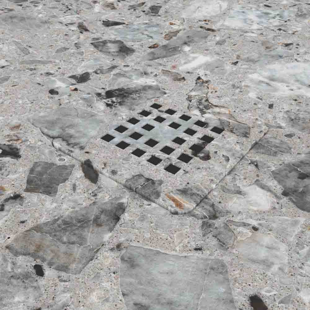 Plato de ducha resina textura pizarra. Efecto en mármol Ferox - antideslizante STONE 3D moderno - Imagen 3