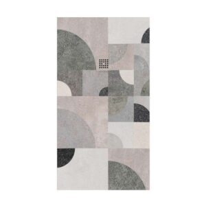 Plato de ducha resina Art-Deco textura pizarra Luxury. Antideslizante STONE 3D moderno