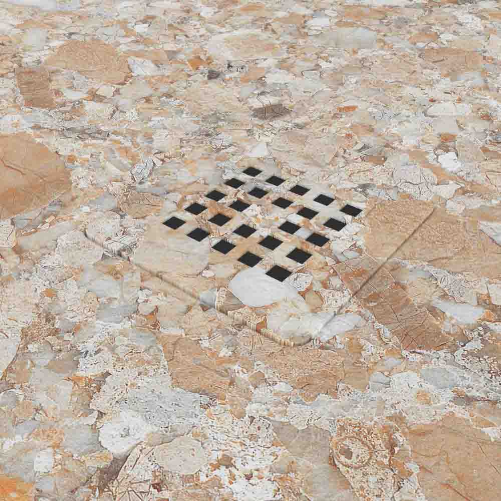 Plato de ducha resina textura pizarra. Efecto en mármol Ebony - antideslizante STONE 3D moderno - Imagen 3