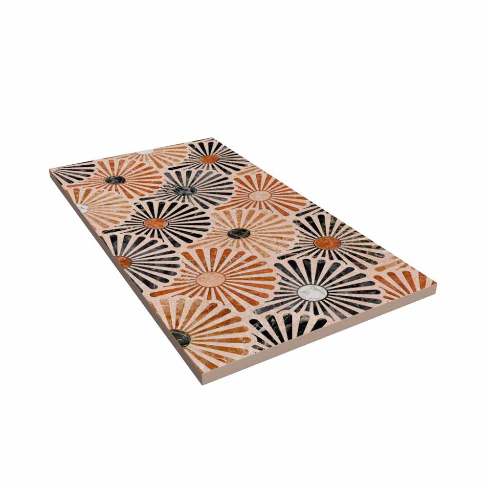 Plato de ducha resina Art-Deco textura pizarra Hive. Antideslizante STONE 3D moderno - Imagen 2