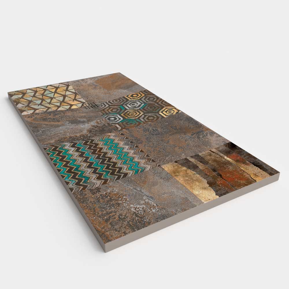 Plato de ducha resina Art-Deco textura pizarra Timiris. Antideslizante STONE 3D moderno - Imagen 2