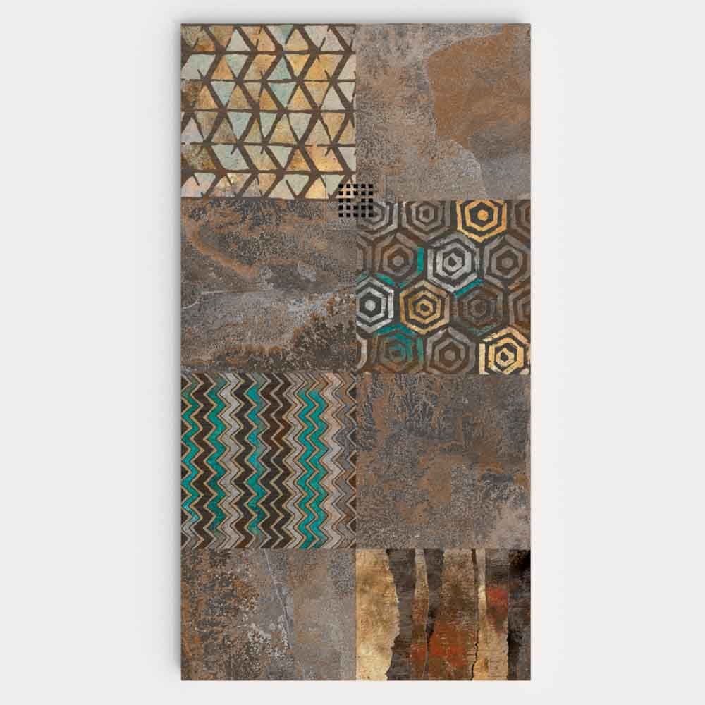 Plato de ducha resina Art-Deco textura pizarra Timiris. Antideslizante STONE 3D moderno