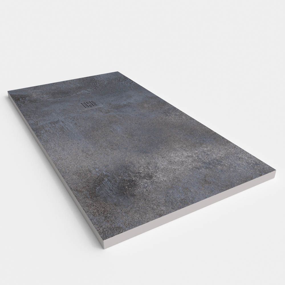Plato de ducha efecto Cemento Carboni - antideslizante STONE 3D moderno - Imagen 2