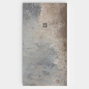 Plato de ducha efecto Cemento Cinza - antideslizante STONE 3D moderno