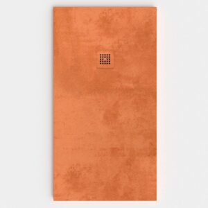 Plato de ducha efecto Cemento Cobre - antideslizante STONE 3D moderno