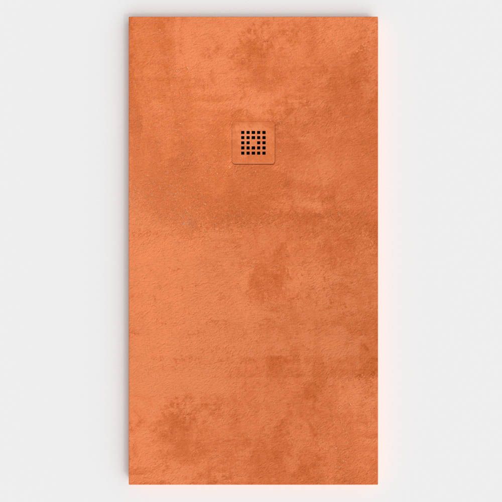 Plato de ducha efecto Cemento Cobre - antideslizante STONE 3D moderno