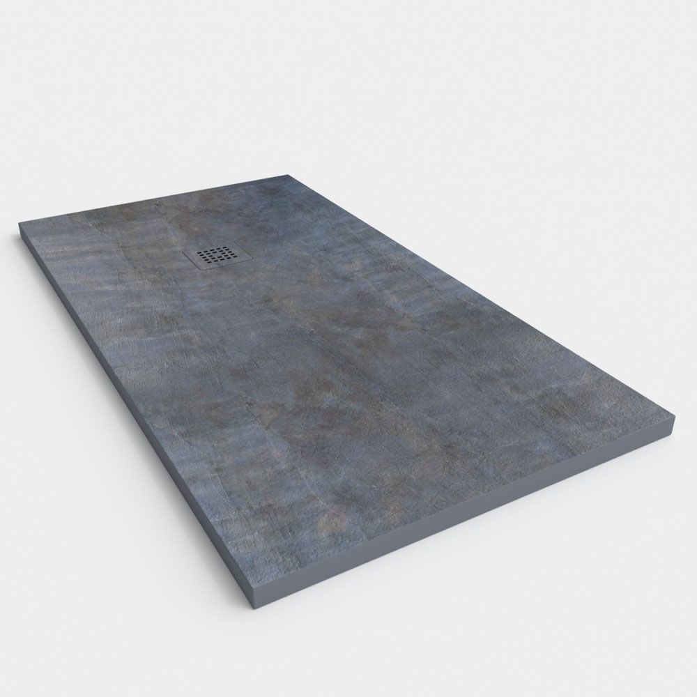 Plato de ducha efecto Cemento Sila - antideslizante STONE 3D moderno - Imagen 2