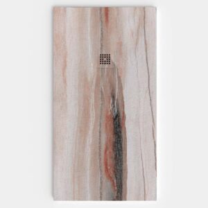 Plato de ducha resina textura pizarra acabado efecto Madera Baltic - antideslizante STONE 3D moderno