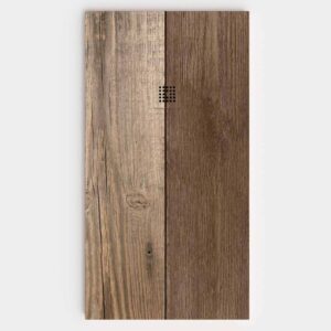 Plato de ducha resina textura pizarra acabado efecto Madera Carpino - antideslizante STONE 3D moderno