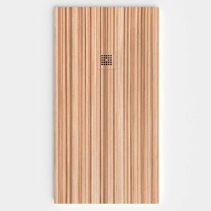 Plato de ducha resina textura pizarra acabado efecto Madera Corboo - antideslizante STONE 3D moderno