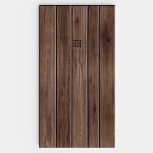 Plato de ducha resina textura pizarra acabado efecto Madera Corda - antideslizante STONE 3D moderno