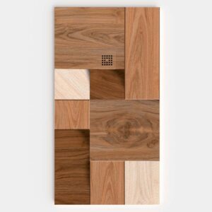 Plato de ducha resina textura pizarra acabado efecto Madera Elm - antideslizante STONE 3D moderno