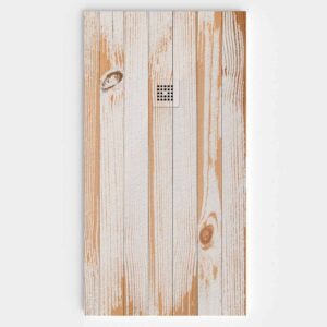 Plato de ducha resina textura pizarra acabado efecto Madera Ferro - antideslizante STONE 3D moderno