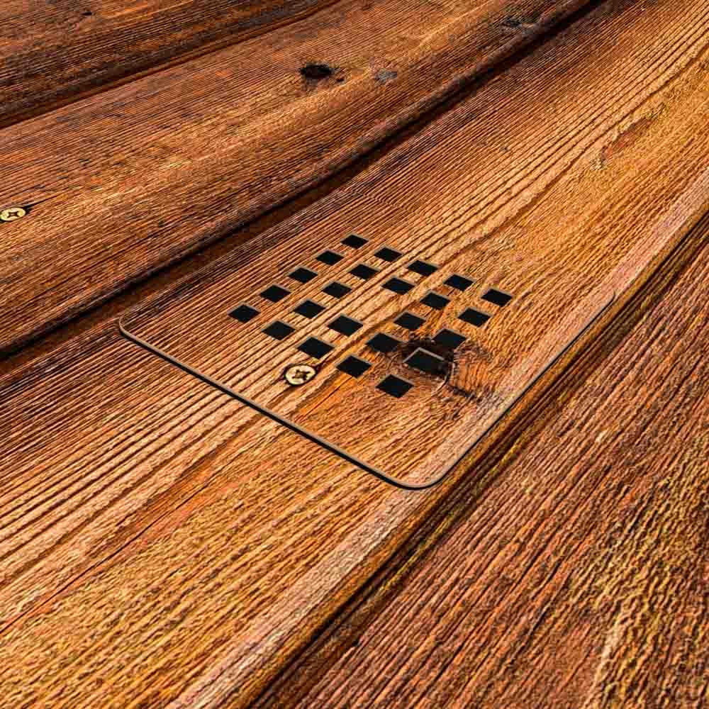 Plato de ducha resina textura pizarra acabado efecto Madera Gabon - antideslizante STONE 3D moderno - Imagen 4