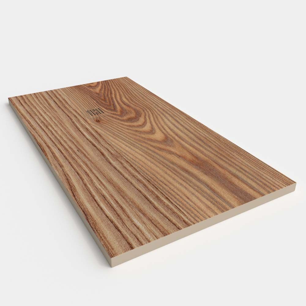 Plato de ducha resina textura pizarra acabado efecto Madera Jatova - antideslizante STONE 3D moderno - Imagen 3