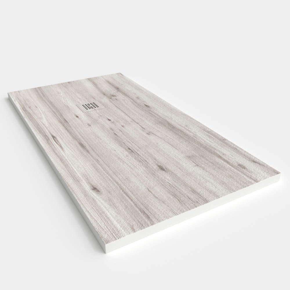 Plato de ducha resina textura pizarra acabado efecto Madera Jenan- antideslizante STONE 3D moderno - Imagen 2