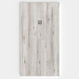 Plato de ducha resina textura pizarra acabado efecto Madera Jenan- antideslizante STONE 3D moderno