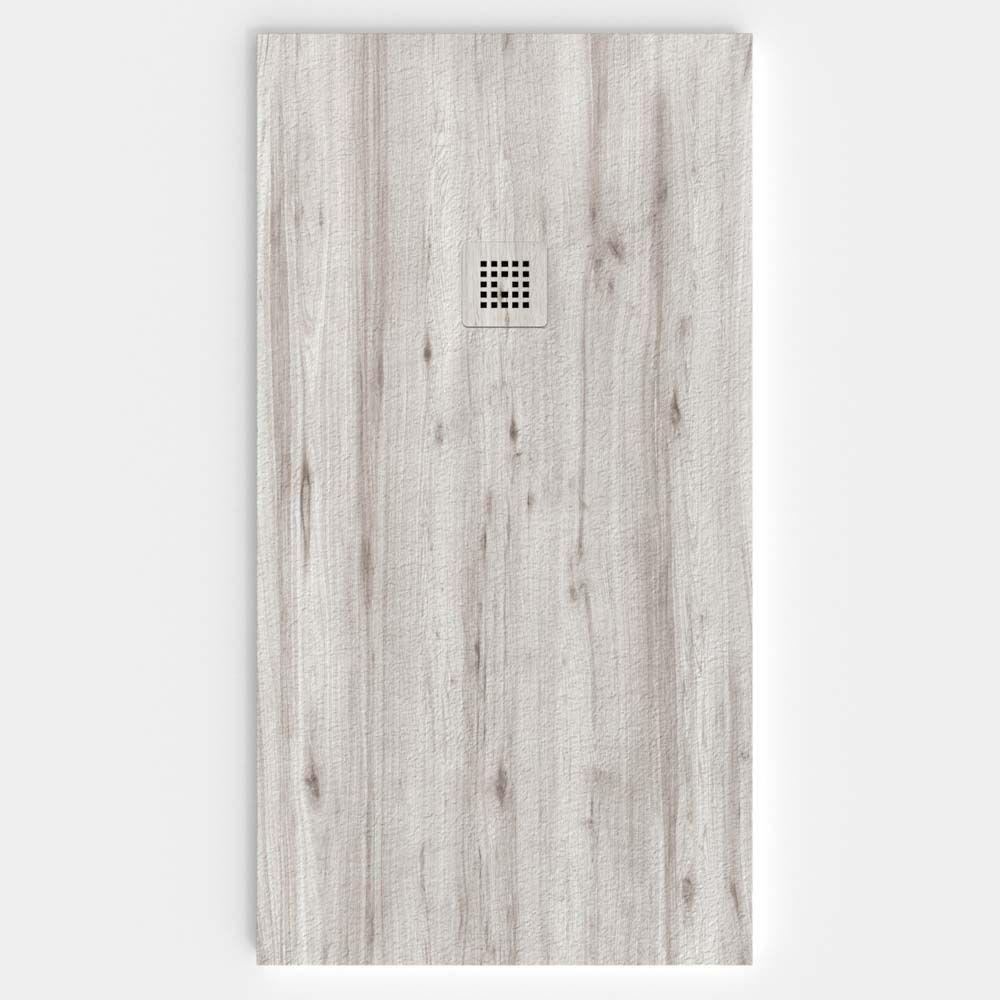 Plato de ducha resina textura pizarra acabado efecto Madera Jenan- antideslizante STONE 3D moderno