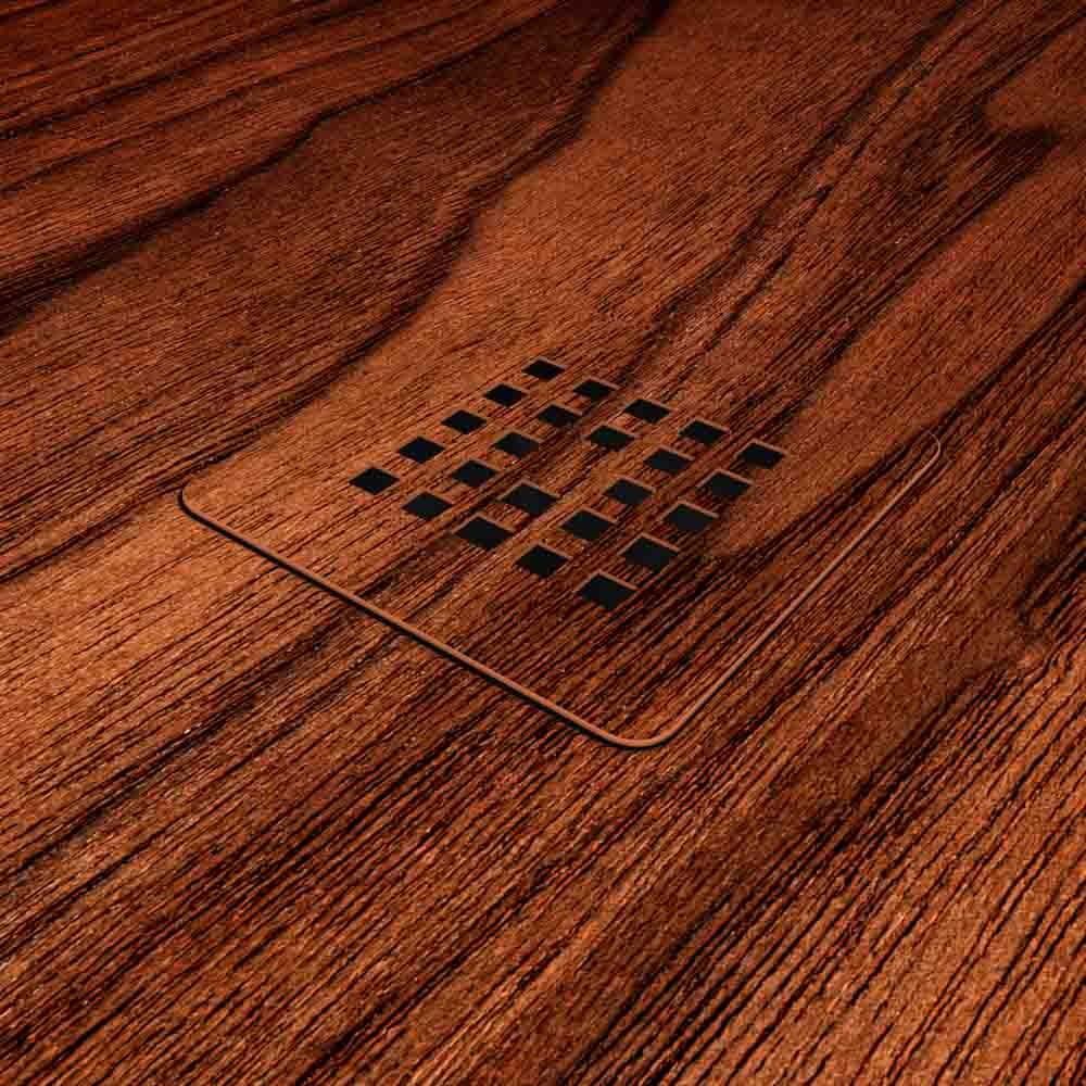 Plato de ducha resina textura pizarra acabado efecto Madera Padauk - antideslizante STONE 3D moderno - Imagen 3