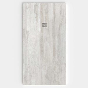 Plato de ducha resina textura pizarra acabado efecto Madera Tano - antideslizante STONE 3D moderno
