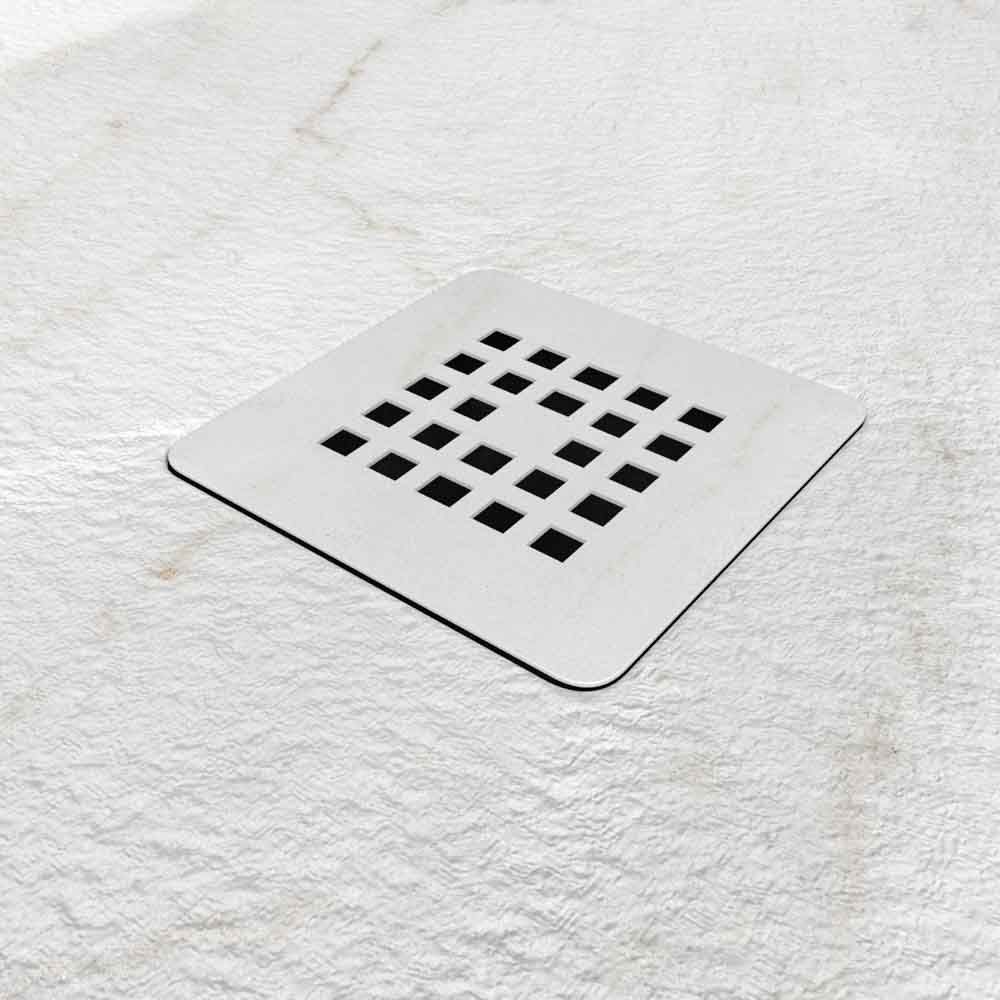 Plato de ducha resina textura pizarra. Efecto en Mármol Arabescato - antideslizante STONE 3D moderno - Imagen 3