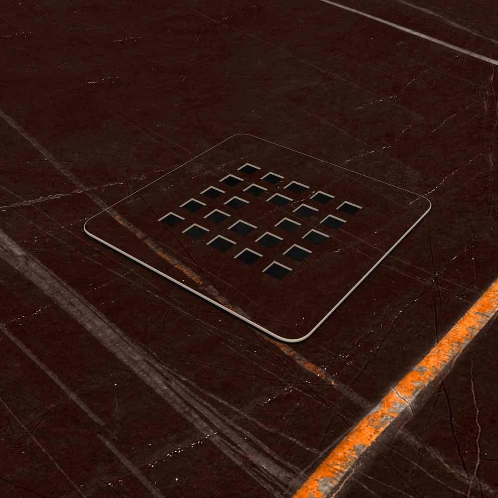 Plato de ducha resina textura pizarra. Efecto en Mármol Brown - antideslizante STONE 3D moderno - Imagen 3