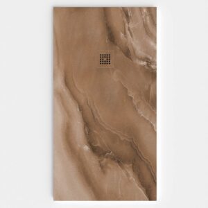 Plato de ducha resina textura pizarra. Efecto en Mármol Donatello - antideslizante STONE 3D moderno