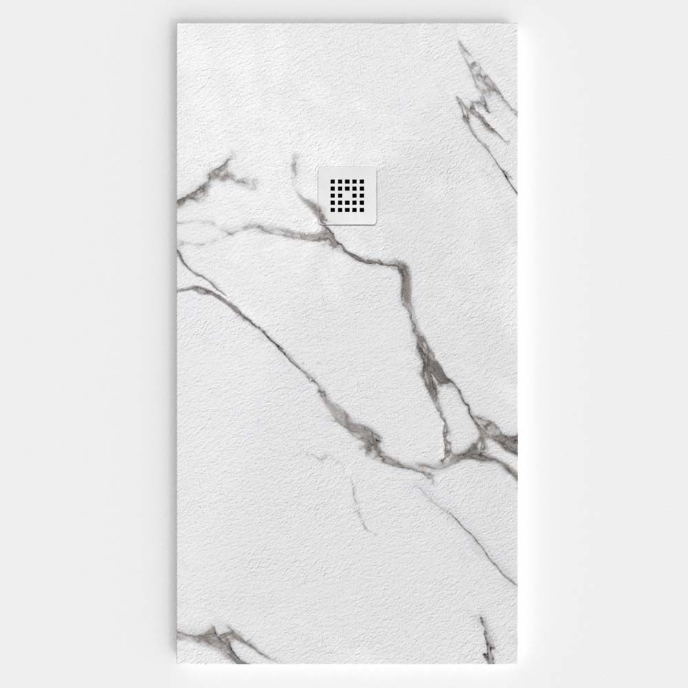 Plato de ducha resina textura pizarra. Efecto en Mármol Mistral - antideslizante STONE 3D moderno