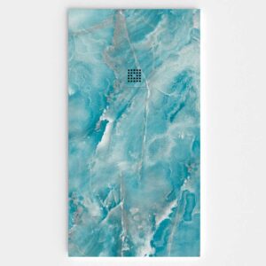 Plato de ducha resina textura pizarra. Efecto en Mármol Rafaello - antideslizante STONE 3D moderno
