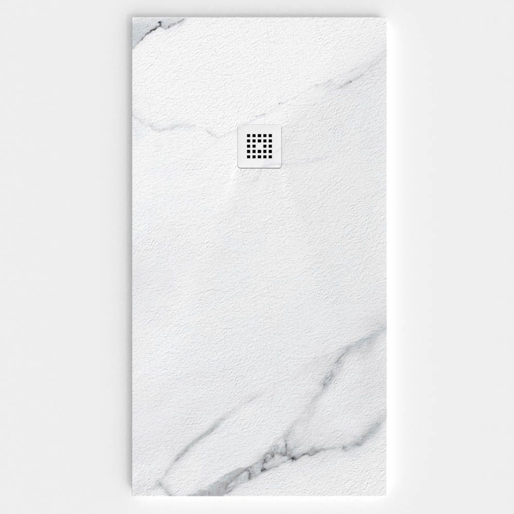 Plato de ducha resina textura pizarra. Efecto en Mármol Tampa - antideslizante STONE 3D moderno