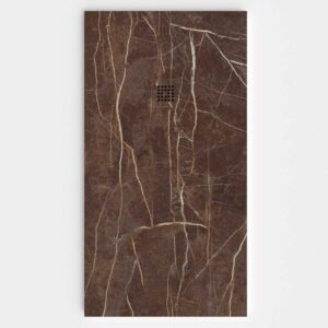 Plato de ducha resina textura pizarra. Efecto en Mármol Tranco - antideslizante STONE 3D moderno