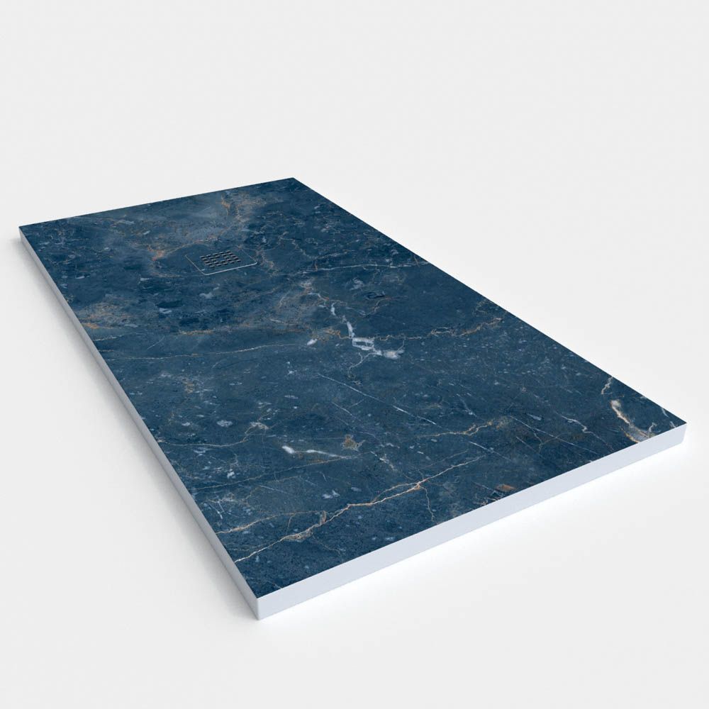 Plato de ducha resina textura pizarra. Efecto en Mármol Zark - antideslizante STONE 3D moderno - Imagen 2