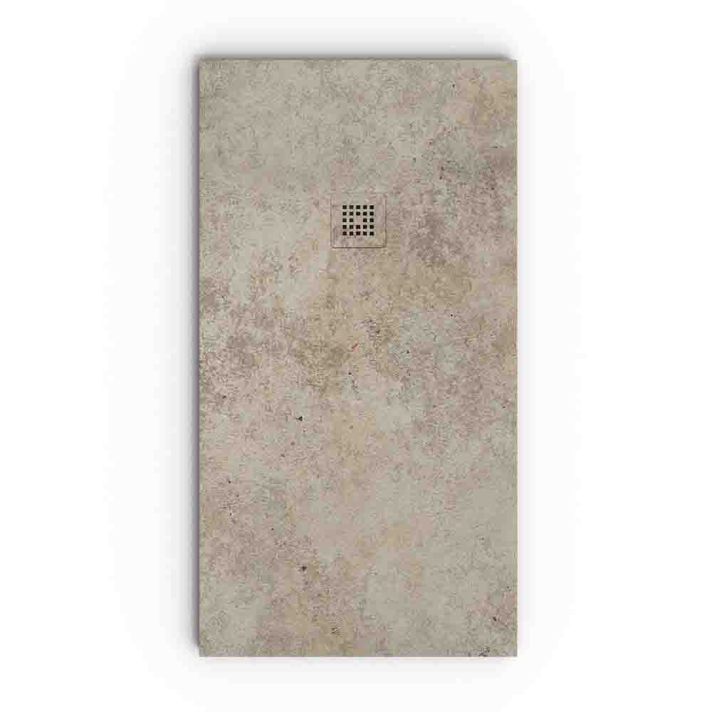 Plato de ducha efecto Cemento Apulia y otros colores - antideslizante STONE 3D moderno