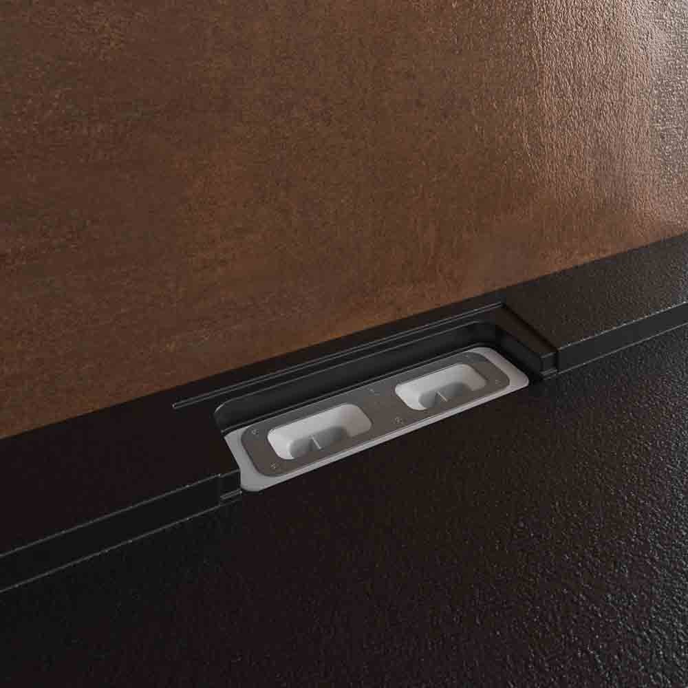 Plato ducha resina STYLE - color negro RAL-9005 y otros - textura pizarra - antibacteriano y antideslizante. Rejilla oculta - Imagen 6