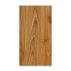 Plato de ducha resina textura pizarra acabado efecto Madera Nogal Americano - antideslizante STONE 3D moderno