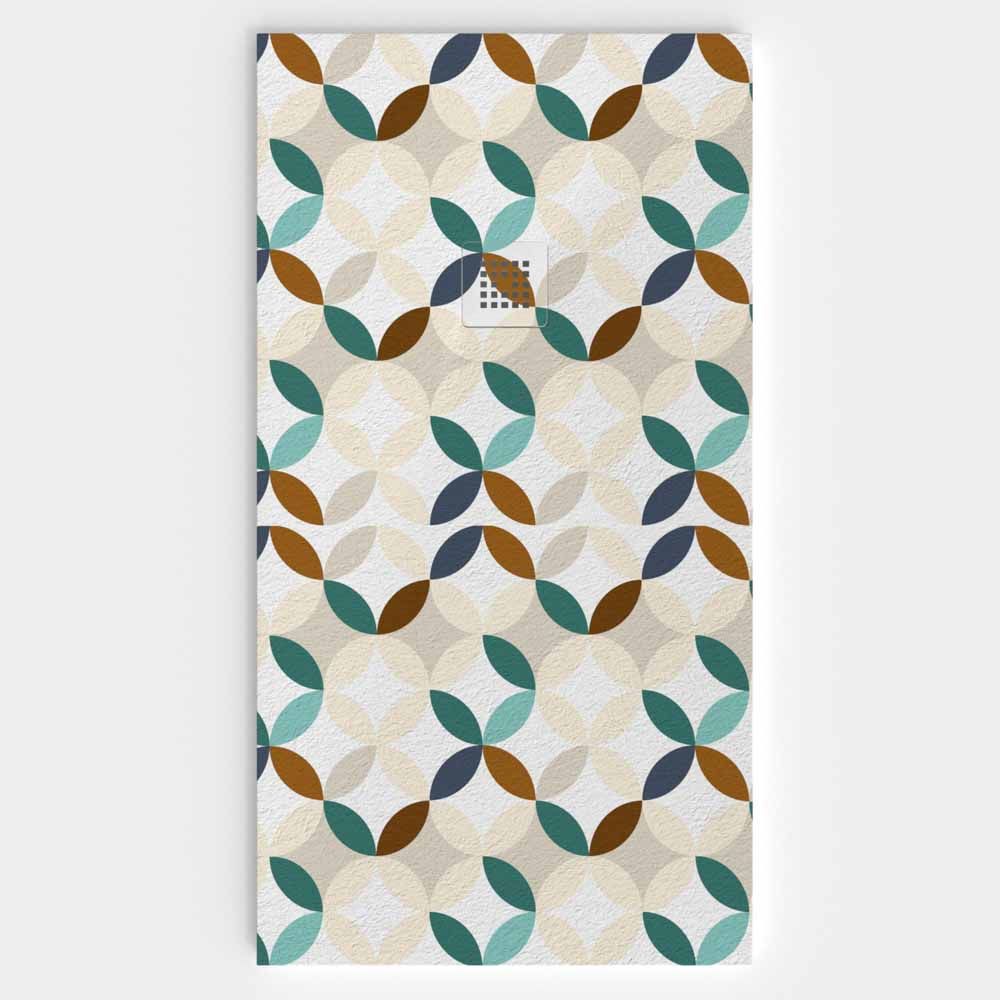 Plato de ducha resina textura pizarra. Efecto en Hidráulico Leivel - antideslizante STONE 3D moderno