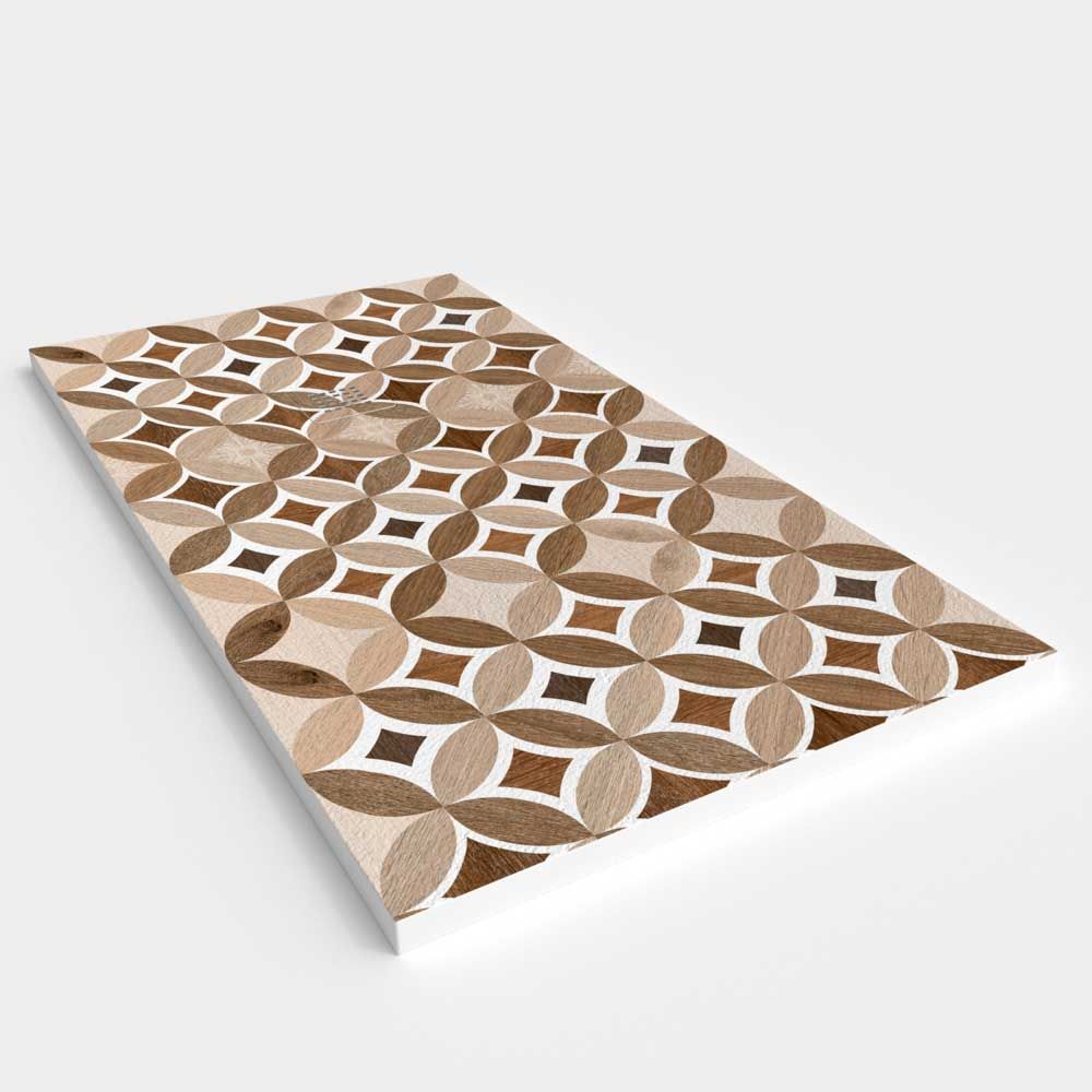 Plato de ducha resina textura pizarra. Efecto en Hidráulico Arhiza - antideslizante STONE 3D moderno - Imagen 2