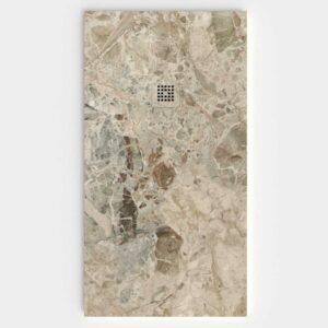 Plato de ducha resina textura pizarra. Efecto en Mármol Janti - antideslizante STONE 3D moderno