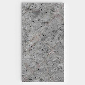 Plato de ducha resina textura pizarra. Efecto en Mármol Odilia - antideslizante STONE 3D moderno