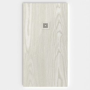 Plato de ducha resina textura pizarra acabado efecto Madera Fresno Taiga - antideslizante STONE 3D moderno